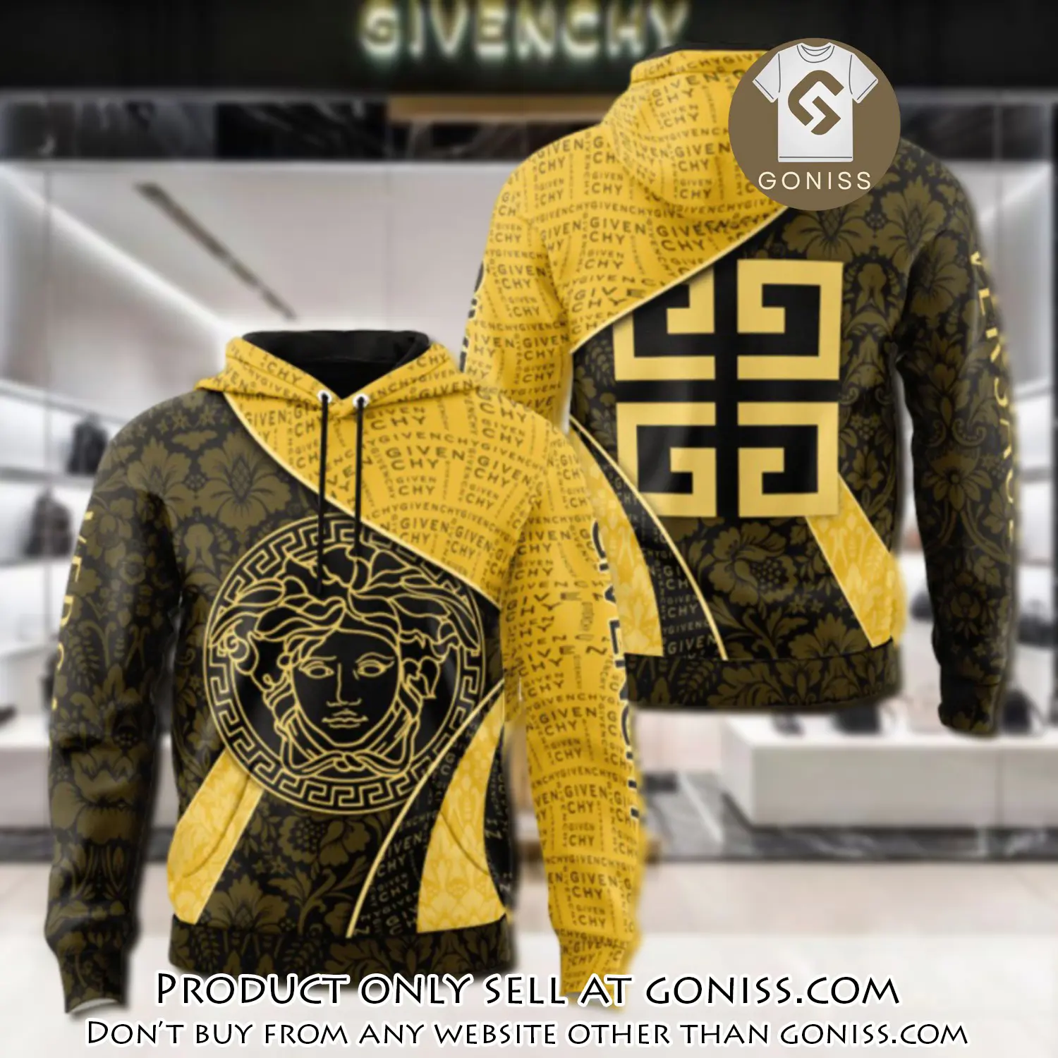 Givenchy versace unisex hoodie luxury brand gifts  jh2295 gn0035736
